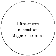 วงรี: Ultra-micro inspection  Magnification x1  